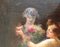Albert Cresswell, Nymphe de dos avec statue et angelot, Oil on Canvas 4