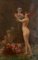 Albert Cresswell, Nymphe de dos avec statue et angelot, Öl auf Leinwand 1