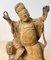 Statuetta intagliata di Guandi, God of War & Foo Dog, Cina, metà del600, legno, Immagine 2