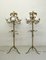 Hollywood Regency Italian Gold Gilt Metal Standard Floor Lamps, 1970s, Set of 2, Image 12