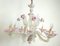 Vintage Floral Murano Glass Chandelier, 1950s 2