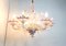 Vintage Floral Murano Glass Chandelier, 1950s, Image 7