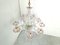 Vintage Floral Murano Glass Chandelier, 1950s, Image 4