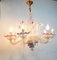 Vintage Floral Murano Glass Chandelier, 1950s 6
