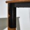 Large Wooden Table with Matte Colour Top and Metal Elements 17