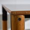Tavolo grande in legno con piano in colore opaco ed elementi in metallo, Immagine 11