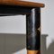 Tavolo grande in legno con piano in colore opaco ed elementi in metallo, Immagine 18