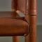 Wooden Chairs with Removable Leather Backs, Set of 4, Image 9