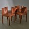 Wooden Chairs with Removable Leather Backs, Set of 4 2