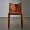 Wooden Chairs with Removable Leather Backs, Set of 4 4