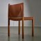 Wooden Chairs with Removable Leather Backs, Set of 4, Image 6