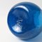 Blauer Bubble Glaskrug mit Bechern, 1950er, 7 . Set 12