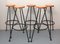 Tabourets de Bar Tripode Vintage, 1955, Set de 5 12