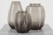 Smoked Glass Vases, 1950s, Set of 3 1