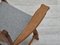 Butaca danesa de madera de roble de lana para muebles Kvadrat, años 60, Imagen 9