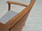 Butaca danesa de madera de roble de lana para muebles Kvadrat, años 60, Imagen 21
