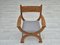 Dänischer Armlehnstuhl aus Eichenholz mit Kvadrat Furniture Wool, 1960er 3