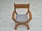 Danish Armchair in Oak Wood in Kvadrat Furniture Wool, 1960s, Image 3