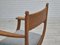 Butaca danesa de madera de roble de lana para muebles Kvadrat, años 60, Imagen 16