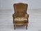 Danish Highback Armchair in Green Velour, 1950s 3