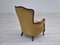 Danish Highback Armchair in Green Velour, 1950s 9