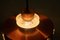 Lámpara colgante danesa de cobre, años 60, Imagen 4