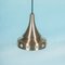 Space Age Brushed Aluminium Pendant, 1960s 5