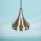 Space Age Brushed Aluminium Pendant, 1960s 15