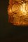 Danish Amber Glass Hanging Lamp from Vitrika, 1960s 9