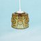 Danish Amber Glass Hanging Lamp from Vitrika, 1960s, Image 1