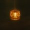 Danish Amber Glass Hanging Lamp from Vitrika, 1960s 17