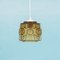 Danish Amber Glass Hanging Lamp from Vitrika, 1960s 18