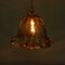Lampada a sospensione grande in vetro ambrato, anni '60, Immagine 11