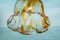 Large Amber Glass Pendant Lamp, 1960s 9