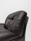 Italian Model Panarea Lounge Chair in Black Leatherette from Lev & Lev, 1970s 5