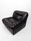 Italian Model Panarea Lounge Chair in Black Leatherette from Lev & Lev, 1970s, Image 1