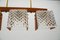 Scandinavian Ceiling Lamp in Teak, Crystal Glass and Brass, 1960s, Image 8