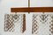 Scandinavian Ceiling Lamp in Teak, Crystal Glass and Brass, 1960s, Image 6