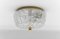 Petite Flush Mount Lamp in Glass by Limburg, Gerrmany, 1960s, Image 3