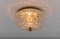 Petite Flush Mount Lamp in Glass by Limburg, Gerrmany, 1960s, Image 4