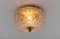 Lámpara de empotrar grande de vidrio de Limburg, Gerrmany, años 60, Imagen 4