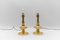 Mid-Century Modern Brass Table Lamp Bases, 1960s, Set of 2, Image 1