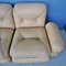 Divano modulare a due posti Space Age vintage beige, anni '70, set di 2, Immagine 7