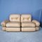 Vintage Space Age Beige 2 -Seater Modular Sofa, 1970s, Set of 2 1