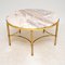 Italian Brass and Marble Coffee Table, 1970s 3