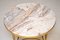 Tavolino da caffè in ottone e marmo, Italia, anni '70, Immagine 4