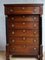 Antique Dutch Empire Tall Chest of Drawers Chiffonier Dresser, 1820s, Image 1