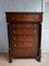 Antique Dutch Empire Tall Chest of Drawers Chiffonier Dresser, 1820s 18
