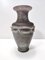 Postmodern Brown Scavo Glass Vase, Italy, 1980s, Image 1