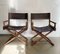 Directors Chairs by Leonard Linden for McGuire, USA, 1950s, Set of 2 1
